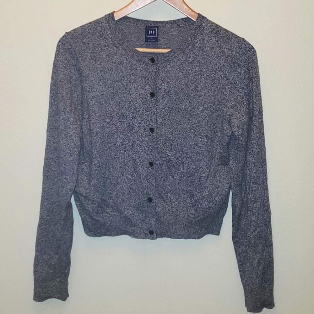 Gap grey button up cardigan, Size Large